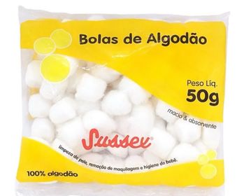 ALGODÃO EM BOLAS 50g