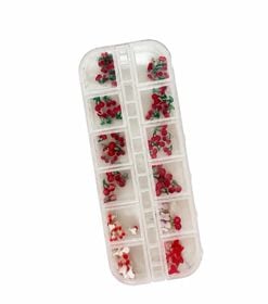 KIT DECORAÇÃO PARA UNHAS CEREJA